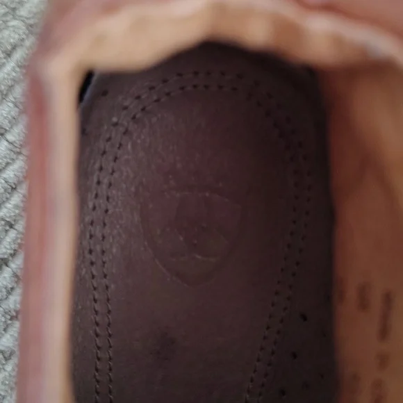 ARIAT Croc Embossed Leather Lace Up Boots Women's 8B - Picture 11 of 15